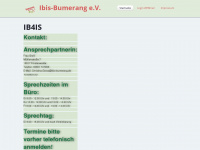 ibis-bumerang.de Webseite Vorschau