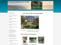 hundezuhause.com Webseite Vorschau