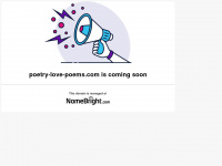 poetry-love-poems.com Webseite Vorschau
