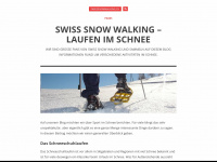 swisssnowwalking.ch Webseite Vorschau