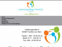 individualpflege-frankfurt.de Webseite Vorschau