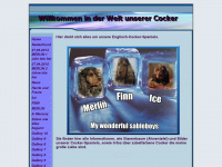 merlin-cockerspaniel.de Webseite Vorschau