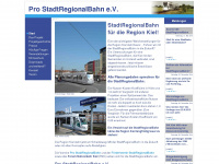 stadtregionalbahn-kiel.de Webseite Vorschau