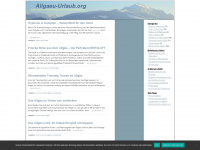 allgaeu-urlaub.org Webseite Vorschau