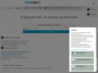 prolink.de Webseite Vorschau