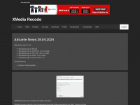 xmedia-recode.de Webseite Vorschau