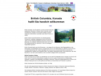 kanada-british-columbia.de Webseite Vorschau