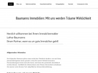 immobilien-baumanns.de Webseite Vorschau