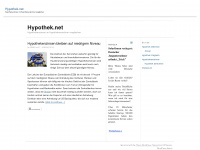 hypothek.net Webseite Vorschau