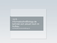 informaticsandbiology.de Webseite Vorschau