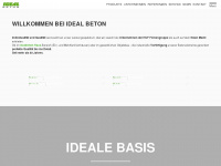 ideal-beton.com Webseite Vorschau