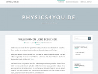 physics4you.de Webseite Vorschau