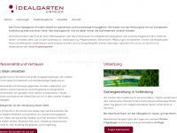 idealgarten.com Webseite Vorschau