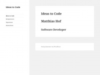 ideastocode.de Webseite Vorschau