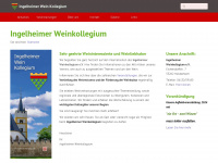 ingelheimer-weinkollegium.de Webseite Vorschau