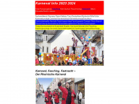 brauchtum.karneval-info.de Webseite Vorschau