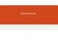 ids-security.de Webseite Vorschau
