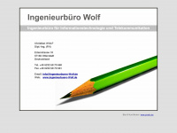 ingenieurbuero-wolf.de Webseite Vorschau