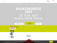 baukongress.at Webseite Vorschau