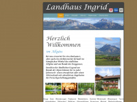 ingrids-landhaus.de Webseite Vorschau