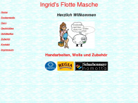 ingrids-wolle.de Webseite Vorschau