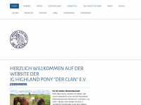 ig-highland-pony.de Webseite Vorschau