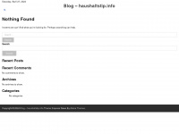 haushaltstip.info Webseite Vorschau
