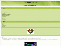 goafestival.de Webseite Vorschau