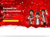 zauberer-weihnachtsfeier.de Webseite Vorschau