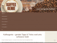 kaffeegenie.de Webseite Vorschau