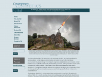 contempaesthetics.org Webseite Vorschau