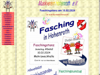 musikverein-hohenroth.de Webseite Vorschau