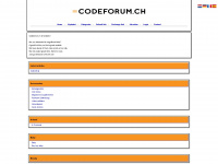 codeforum.ch Webseite Vorschau