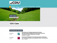 cdu-cw.de Webseite Vorschau