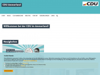 cdu-ammerland.de Webseite Vorschau