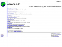 escape.de Webseite Vorschau