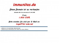 immunitas.de Webseite Vorschau
