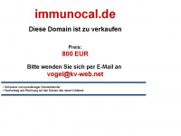 immunocal.de Webseite Vorschau