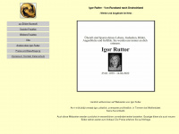 igor-rutter.com Webseite Vorschau