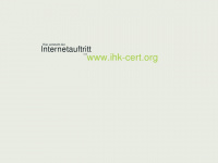 ihk-cert.org Webseite Vorschau