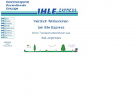 ihle-expresstransporte.de Webseite Vorschau