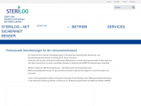 sterilog.ch Webseite Vorschau