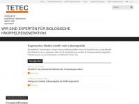tetec-ag.de Webseite Vorschau