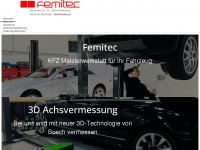 femitec.eu Webseite Vorschau