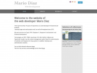 mario-diaz.com Webseite Vorschau
