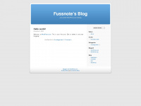 fussnote.wordpress.com Webseite Vorschau