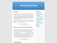 reisszwecke.wordpress.com Webseite Vorschau