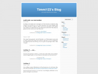 timmi123.wordpress.com Webseite Vorschau