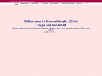 pflegeundschoenheit.ch Webseite Vorschau