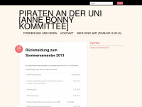 piratenuniffm.wordpress.com Webseite Vorschau